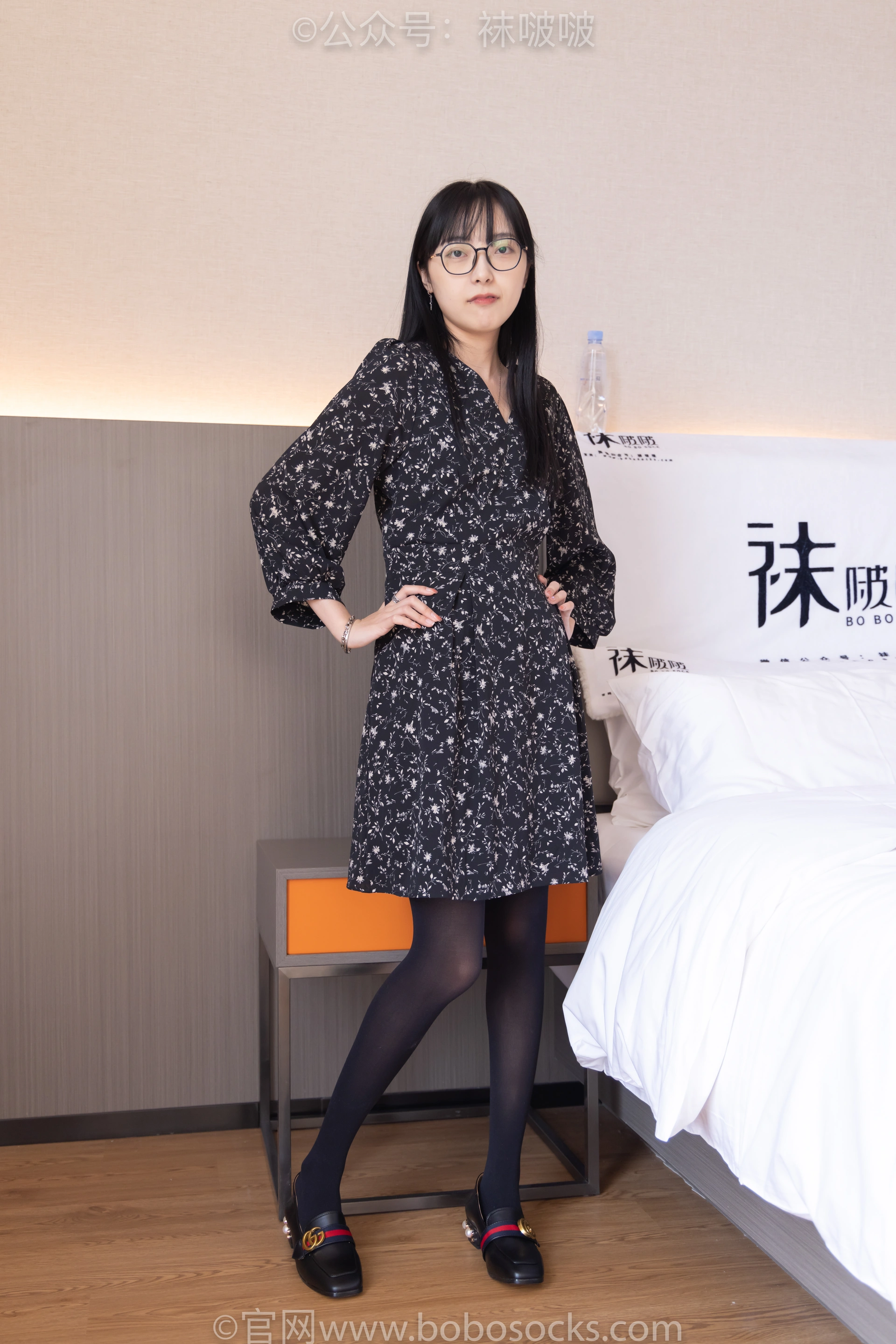 [BoBoSocks袜啵啵]NO.064 稚予-平底鞋、厚黑丝 2