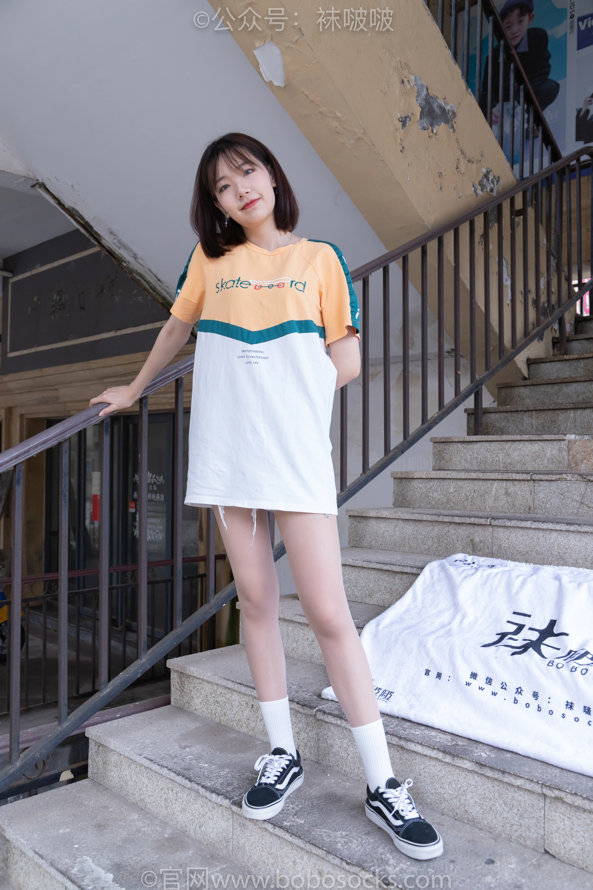 [BoBoSocks袜啵啵]NO.069 小甜豆-vans板鞋、白棉袜、肉丝 3