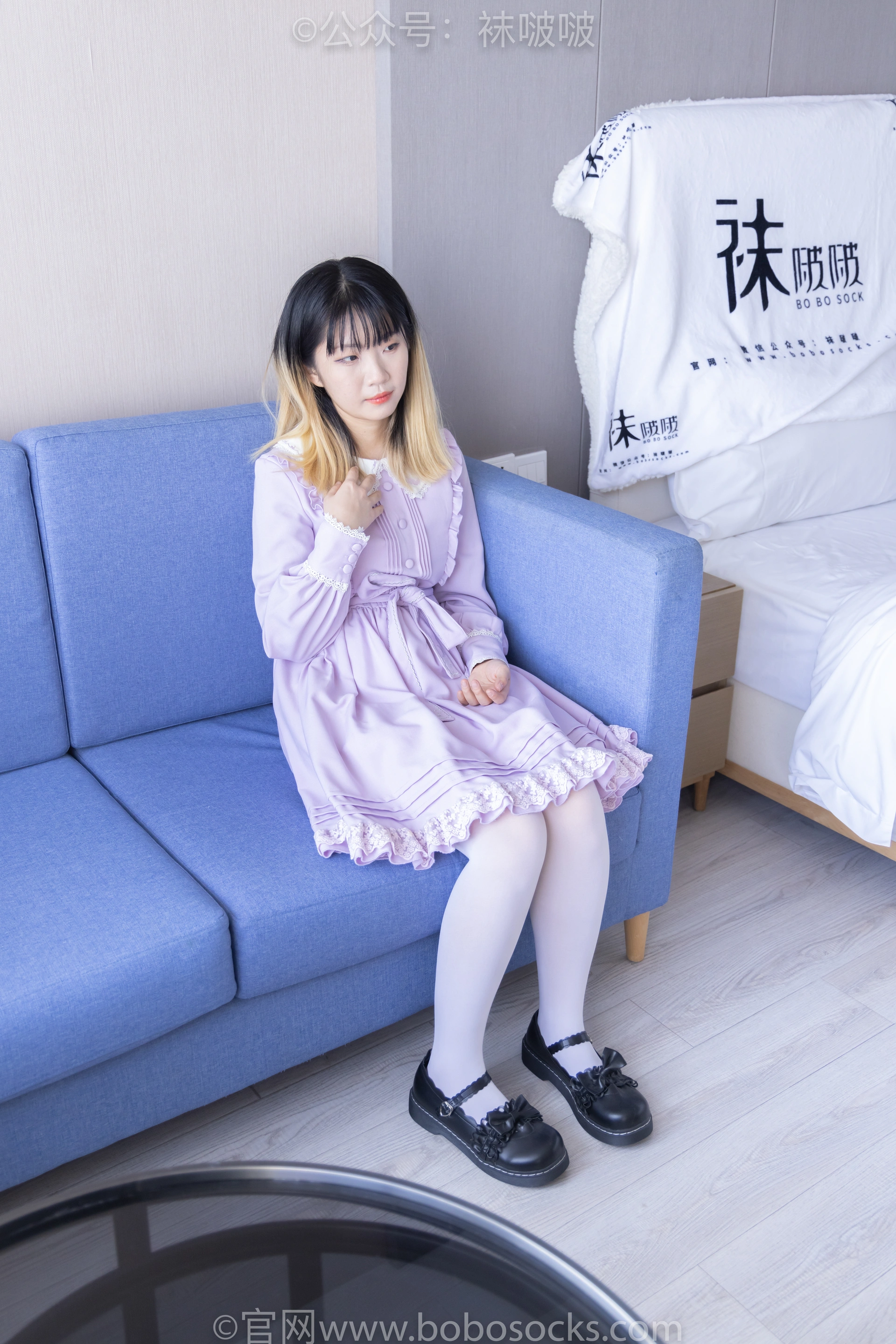 [BoBoSocks袜啵啵]NO.079 砂糖-皮鞋、厚白丝（花絮版） 3